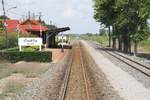 Ban Sang Station, Blickrichtung Chachoengsao, am 14.Mai 2017.