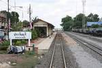 Brachin Buri Station, Blickrichtung Chachoengsao, am 14.Mai 2017.