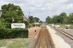 Khok Makok Station, Blickrichtung Chachoengsao, am 14.Mai 2017.