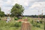 Nong Saeng Station, Blickrichtung Chachoengsao, am 14.Mai 2017.