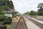 Ban Dong Bang Station, Blickrichtung Chachoengsao, am 14.Mai 2017.
