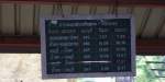 Fahrplantafel der Hst.