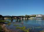 Die Brcke ber den River Kwai in Kanchanaburi am 12.01.2013