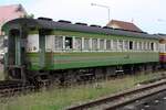 บชส. 445 (บชส. =BTC./Bogie Third Class Carriage) am 09.Jänner 2023 in der Trang Station.