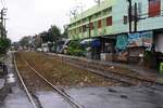 Klong Ton Sai Station, Blickrichtung Mahachai, am 10.Jänner 2018.