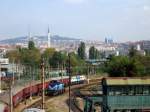 Ausfahrt einer Reisezugen aus dem Bahnhof Haydarpasha.