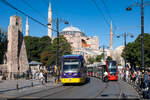 Metro Istanbul Tram 721 / Fatih Istanbul, 28. Juli 2023<br>
T1 Kabataş - Bağcilar