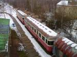 Von der Fugngerbrcke aus, sieht man im Bw Cheb die 020 285-3 und 028 146-7. Aufgenommen am 17.02.13.