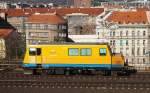 SDC Gleismesszug MD-1 nahe dem Hauptbahnhof Prag am 31.10. 2012.