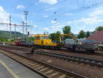 SDC MUV 75 032 (CZ-SZDC 99 54 9 628 888-8) am 09.06.2020 auf Rangierfahrt in Děčn hl.n..