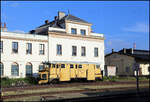 Am 5.10.2026 hatte der Schneepflug 9954 9592 001-0 im Bahnhof Liberec noch Sommerpause.