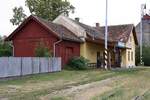 Aufnahmsgebäude des Bahnhof Sudomerice u Bechyne am 25.August 2018.