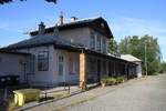 Aufnahmsgebäude des Bahnhof Roznov pod Radhostem am 06.Juli 2019.