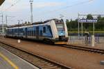 CD 651 001-0 als Os 2168 nach Ceske Budejovice am 04.August 2018 im Bahnhof Ceske Velenice.