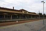 Bahnhof Ceske Velenice am 24.August 2018.