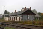 Lokschuppen im Bahnhof Chrudim mesto am 05.Oktober 2019.