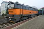 753.708 von PKP Cargo, abgestellt am 13.11.2022 im Bahnhof Děčín h.l.n.