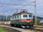 Diese alte E 499 112 (141 012-5) ist (von öffentlichem Gelände aus) am Bw Decin (Tetschen-Bodenbach) zu sehen; 23.06.2010
