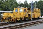 Eine Gleisstopfmaschine in Liberec.30.05.2014 12:41 Uhr.