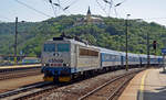 362 081 erreicht mit dem R 611 aus Cheb den Bahnhof Usti n.L..