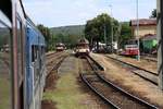 Bahnhof Moravske Branice am 18.August 2018.