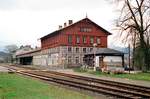 01.05.1997 Železná Ruda (Böhmisch Eisenstein), Bahnhofsgebäude auf tschechischer Seite.