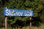 Am Haltpunkt Sluknov Udoli halten aktuell keine Züge mehr.