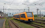 648 205 der Oberpfalzbahn erreicht am 19.06.18 von Hof kommend den Bahnhof Cheb.