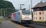 186 435 der IDS Cargo wartete am 14.06.16 in Decin auf die Abfahrt Richtung Deutschland. Später übernahm sie in Bad Schandau einen Zug Richtung Tschechien.