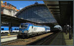 Mit dem EC 171 aus Berlin erreicht 193 769-7 am 28.05.2022 den Prager Hauptbahnhof.