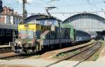 111005 bei Rangierarbeiten im Hauptbahnhof Prag am 2.9.1995.