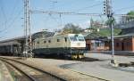 CD 150014 ist am 2.5.1994 mit einem Schnellzug im Prager Hauptbahnhof angekommen und hat abgespannt.