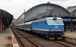 150 205 verlässt mit dem R 891 nach Luhacovice am 15.06.16 den Prager Hbf.