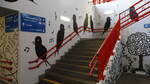 Treppe zum Bahnsteig 1 in Tabor. 18.09.2022   09:32 Uhr.