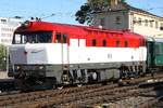 CSD T478 1001 am 29.September 2018 im Bahnhof Brno hl.n..