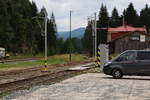 Blick auf Gleiswaage und Ladema� in Kořenov