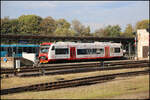 Triebwagen 840005-3 stand am 7.10.2026 um 10.32 Uhr am Bahnsteig im Bahnhof Liberec und wartete auf Fahrg�ste f�r die n�chste Fahrt ins Riesengebirge.