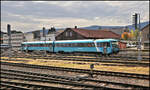 Einfahrt hat hier am 7.10.2026 um 11.24 Uhr der VT 845103-1 von Arriva in den Bahnhof Liberec.