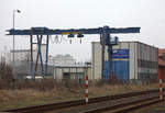 Ein aufgelassener Gleisanschluß mit Portalkran in Jičín .25.01.2020 11:24 Uhr.