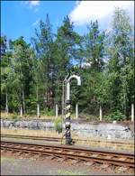 Wasserkran in Bahnhof Doksy am 24.07.2020