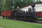 Ex-CSD 310 076 steht am 11 Juni 2022 ins CD Eisenbahnmuseum in Luzna u Rakovnika.