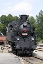 Šumavské léto s párou 2025 na Volarsku Železniční trať České Budějovice – Černý Kříž  Strecke 194.Vorziehen zum