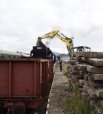 Šumavské léto s párou 2025 na Volarsku Železniční .Trať České Budějovice – Černý Kříž Strecke 194 , hier wird die