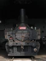 ČSD 403.303 (Baujahr: 1880) in elezničn muzeum Vtopna Jaroměř am 12-8-2011.