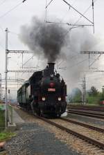 423 009 verlässt am 27.September 2014 mit dem Sonderzug nach Lednice den Bf. Beclav.