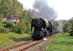 Unter dem Motto  Mit der Eisenbahn auf den Spuren Karl IV.  fuhren am 19.09.20 Sonderzüge zwischen Hřebeny und Kraslice.