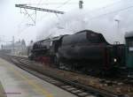 CSD-475.101   (2'D1'h2, Skoda 1947) mit Sonderzug Brno-Breclav-Lednice zur Feier 110 Jahre Bahn Lednice-Breclav (Eisgrub-Lundenburg) in Sdmhren.