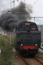 CSD 556 0506 (CD 90 54 5560 506-3) am 22.September 2018 vor dem, durch die Lok verdecktem Os28842 nach Ceske Budejovice im Bahnhof Kaplice.