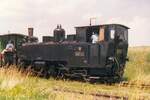 CSD U47 001 (B'B n4vt, ex SDZ 391, Hersteller Henschel, Baujahr 1906, Fabriknummer 7930) am 03.Juli 1993 im Bahnhof Obrataň.