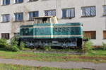 Am 17.10.19 stand die Sockellok 710 019 (T 334 019) noch im Bahnhof Kladno.